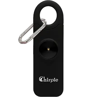 Black Chirpie Infinity Fusion personal safety alarm