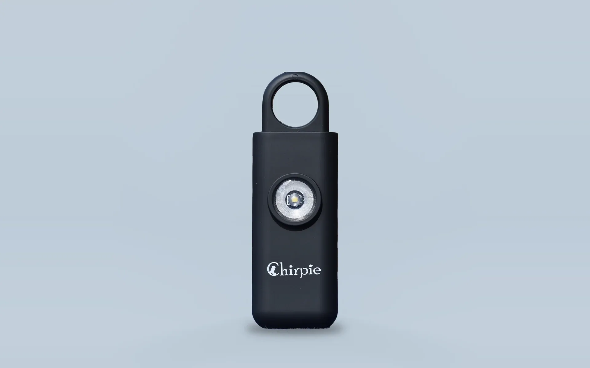 Chirpie Original personal safety alarm in Midnight Black